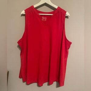 D & Co‎ Tee V-Neck Tank Top Womens Size 2XL